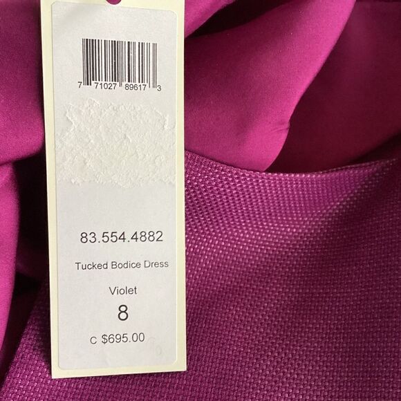 Lisa Baday tucked bodice dress NWT, size 8.  0680 - Picture 11 of 11